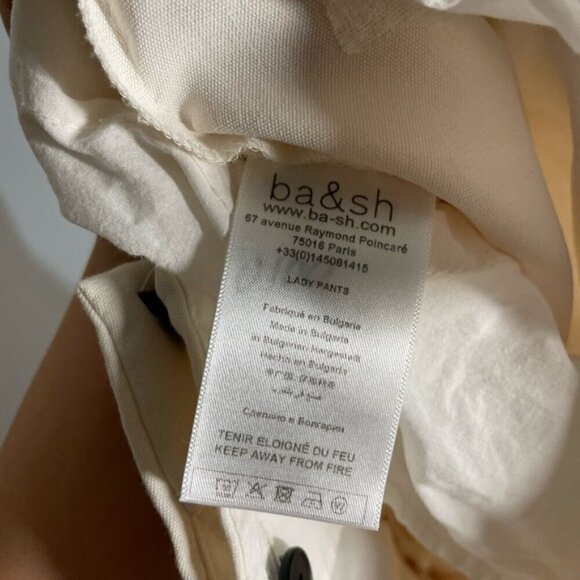 Ba&sh White High Waist Lady Dress Pants size 0 - Picture 9 of 10